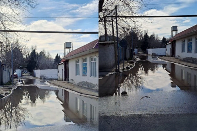 В Сумгайыте сточные воды затапливают улицы - ФОТО/ВИДЕО